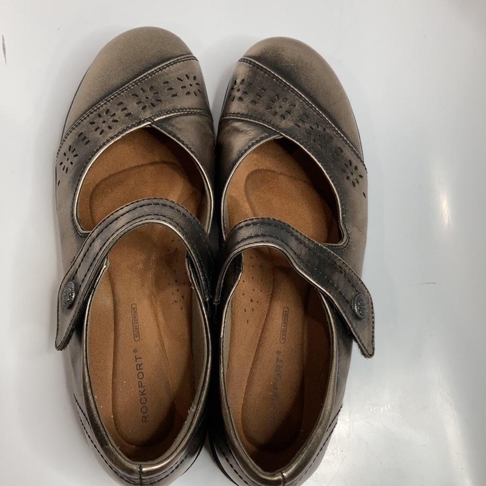 Rockport Daisey mary Jane Shoes metallic bronze size 9.5 - Picture 6 of 10